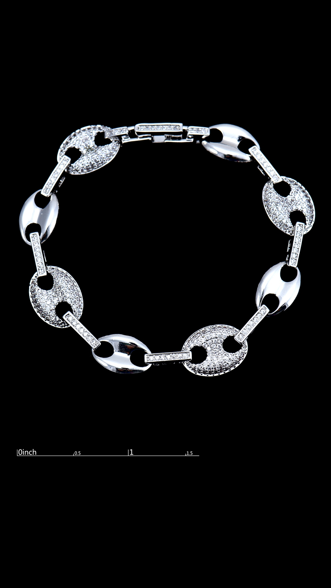 Delicate Platinum Plated Cubic Zirconia Bracelets